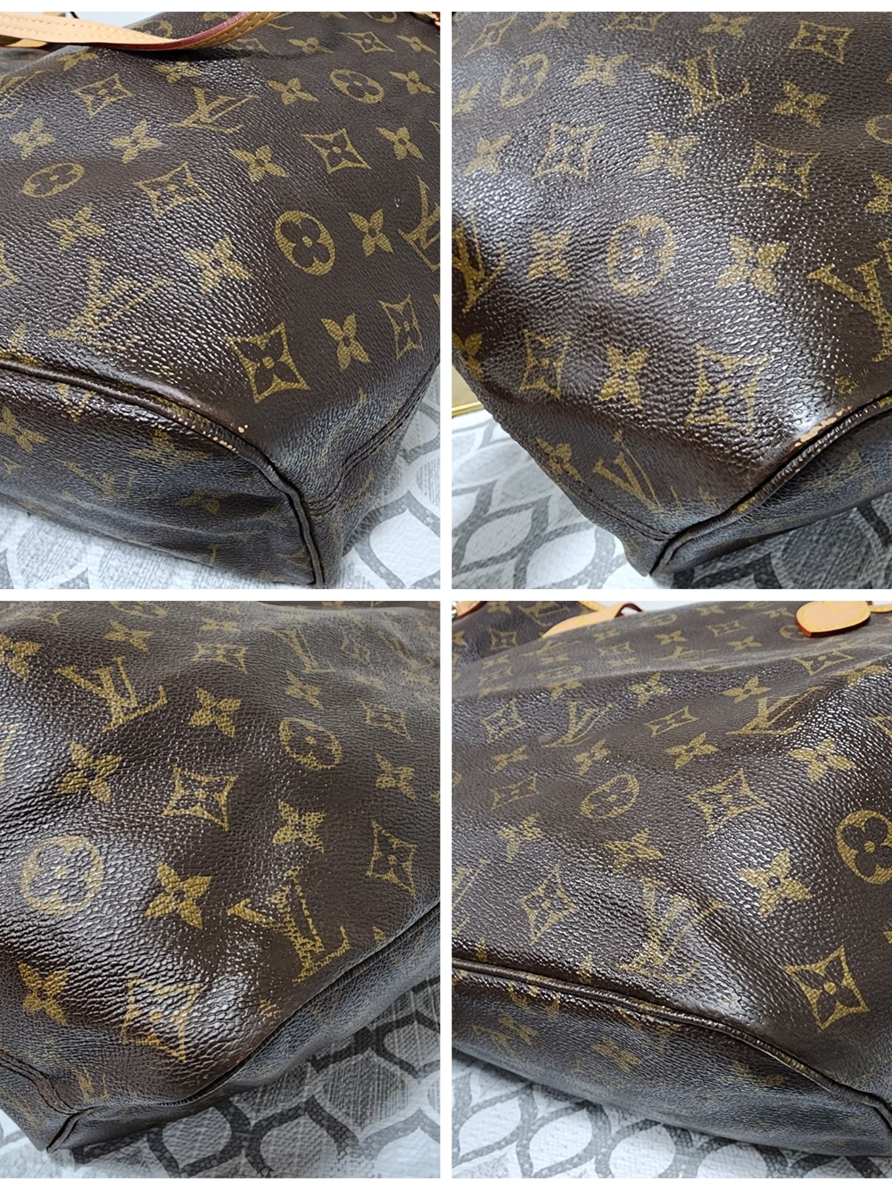 Louis Vuitton Monogram Canvas Tote with Natural Trim - Picture 11 of 15